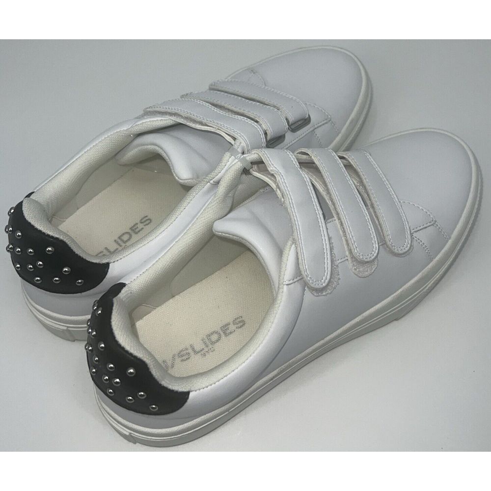 $ 268 J/Slides Gennie Platform Leather White Sneakers Shoes Women Size 9.5 NWOB